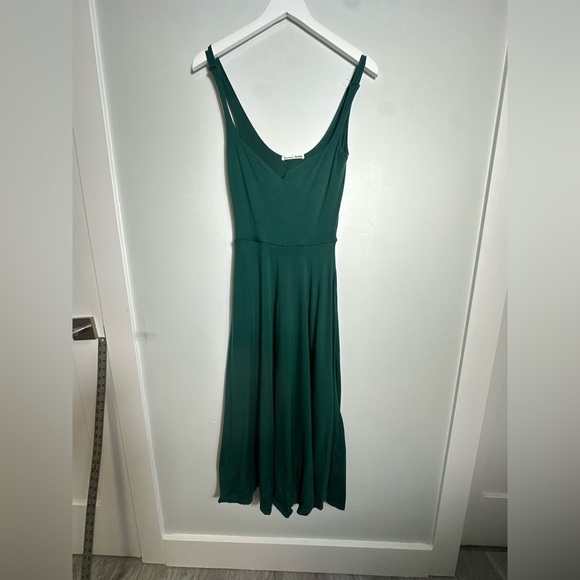 Reformation Zarina Notch Neck Dress in Emerald Green Sleeveless Size Small - Picture 14 of 17